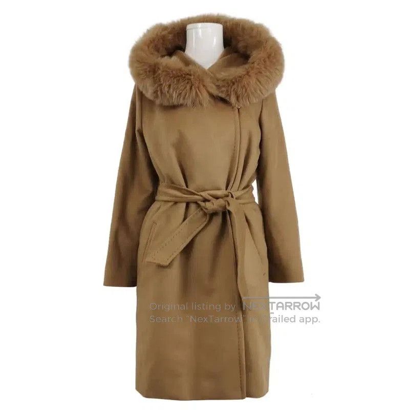 Max Mara MaxMara Winter Camel Wool Long Coat . Size S / US 4 / IT 40 - 1 Thumbnail