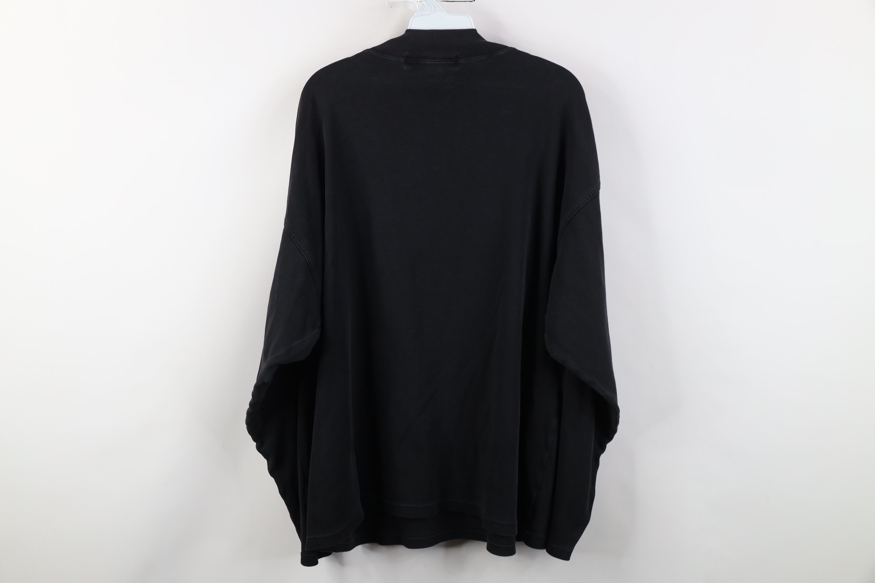 Vintage Vintage 90s Streetwear Cotton Ribbed Knit Mock Neck T-Shirt Size US XL / EU 56 / 4 - 12 Thumbnail