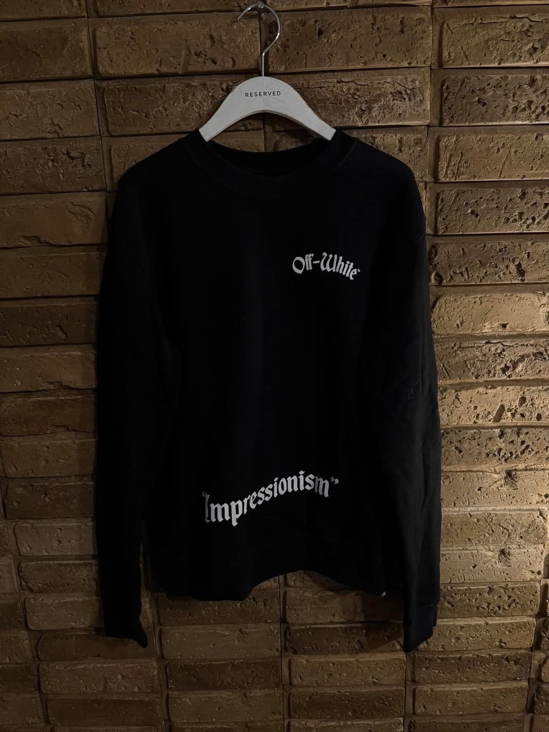 Off-White Off-white impressionism orientation Black crewneck Size US M / EU 48-50 / 2 - 1 Thumbnail