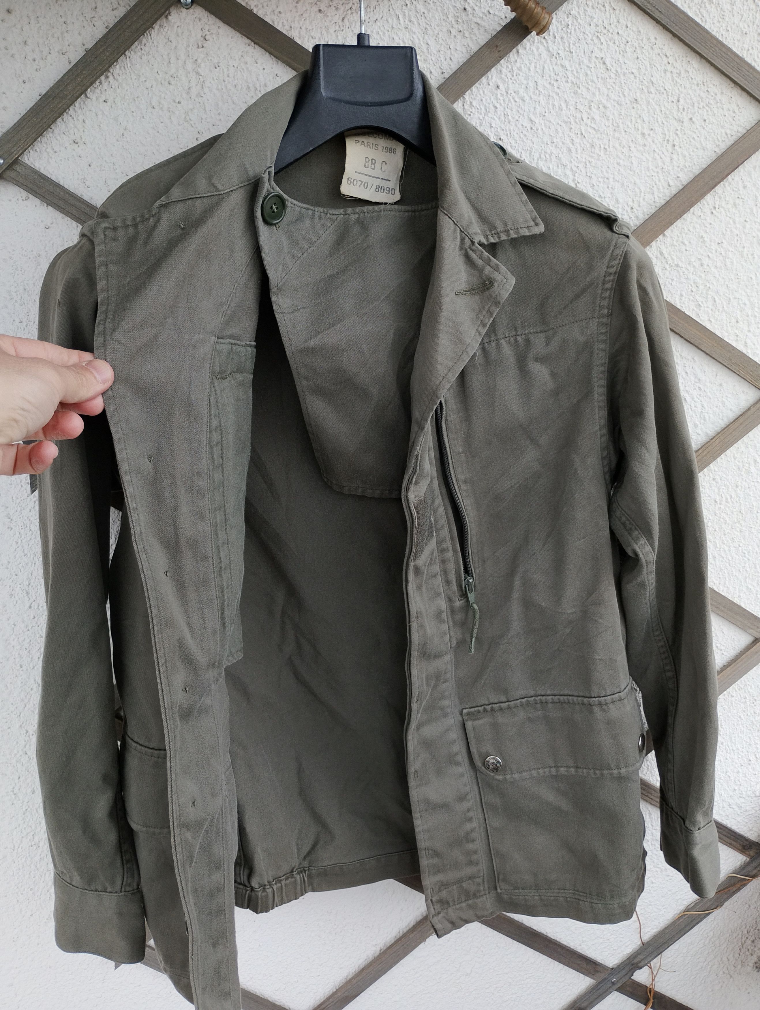 Vintage Army French Military F1 Green Field Ugecoma Paris 86 jacket Size US S / EU 44-46 / 1 - 2 Thumbnail
