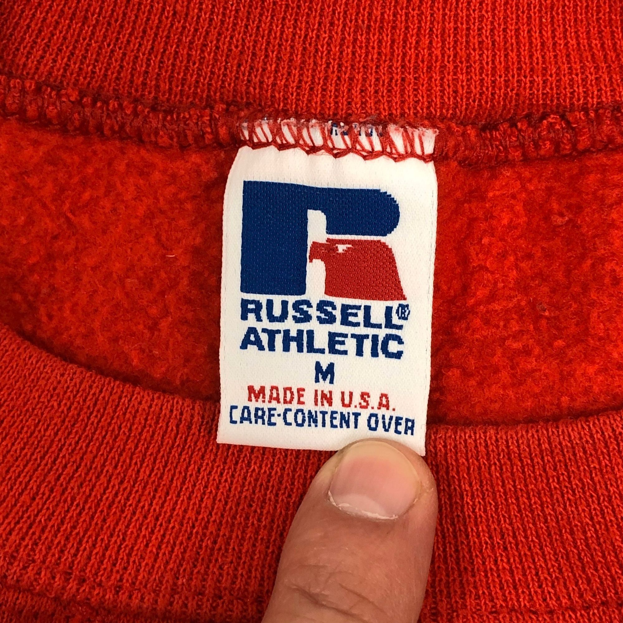 Russell Athletic Vtg Russell Athletic USA RED Crewneck Pullover Sweatshirt Size US M / EU 48-50 / 2 - 3 Thumbnail