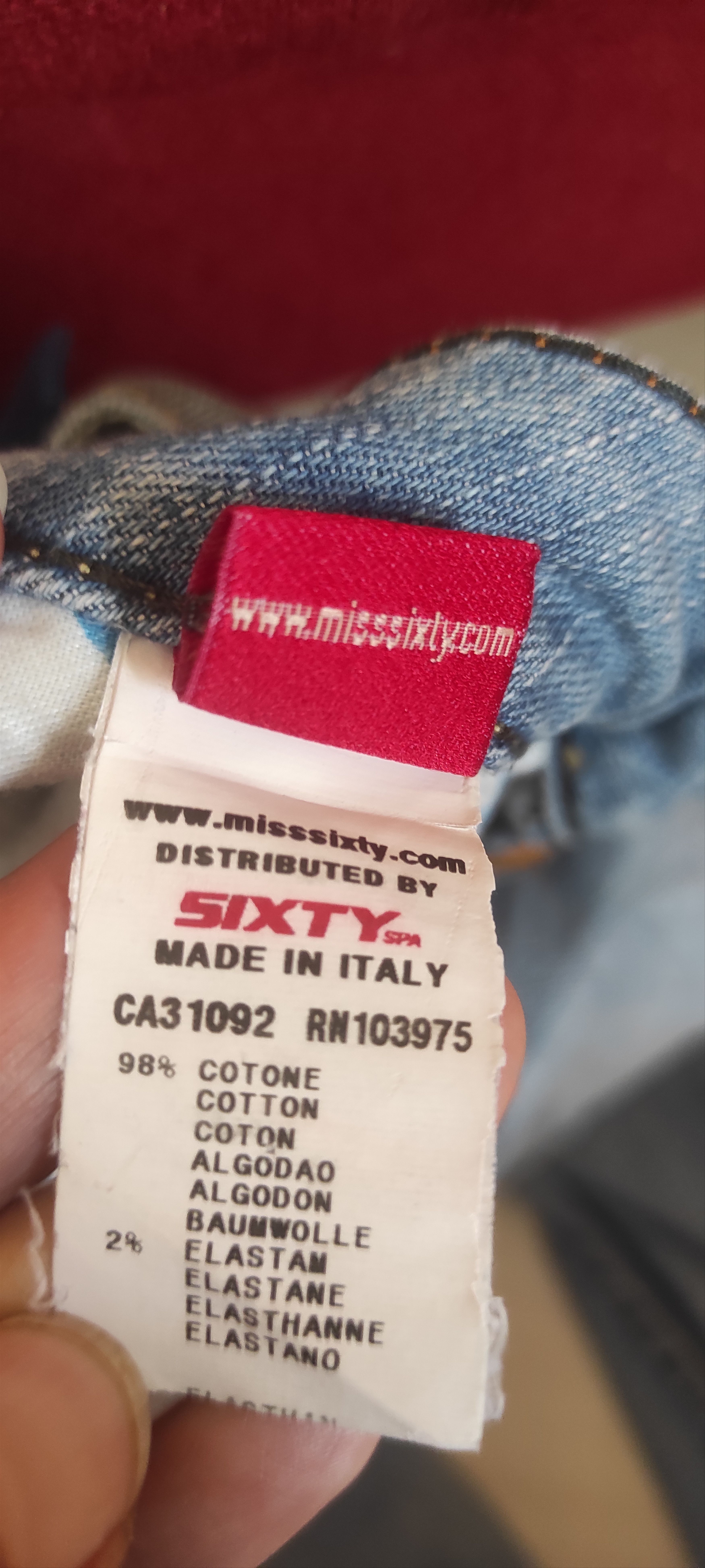 Miss SIxty Vintage Y2K Ultra Low Rise Stretch Bootcut Jeans