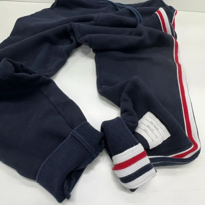 Thom Browne Thom Browne Men's Navy Sports Sweatpants -2507 Size US 26 / EU 42 - 5 Thumbnail