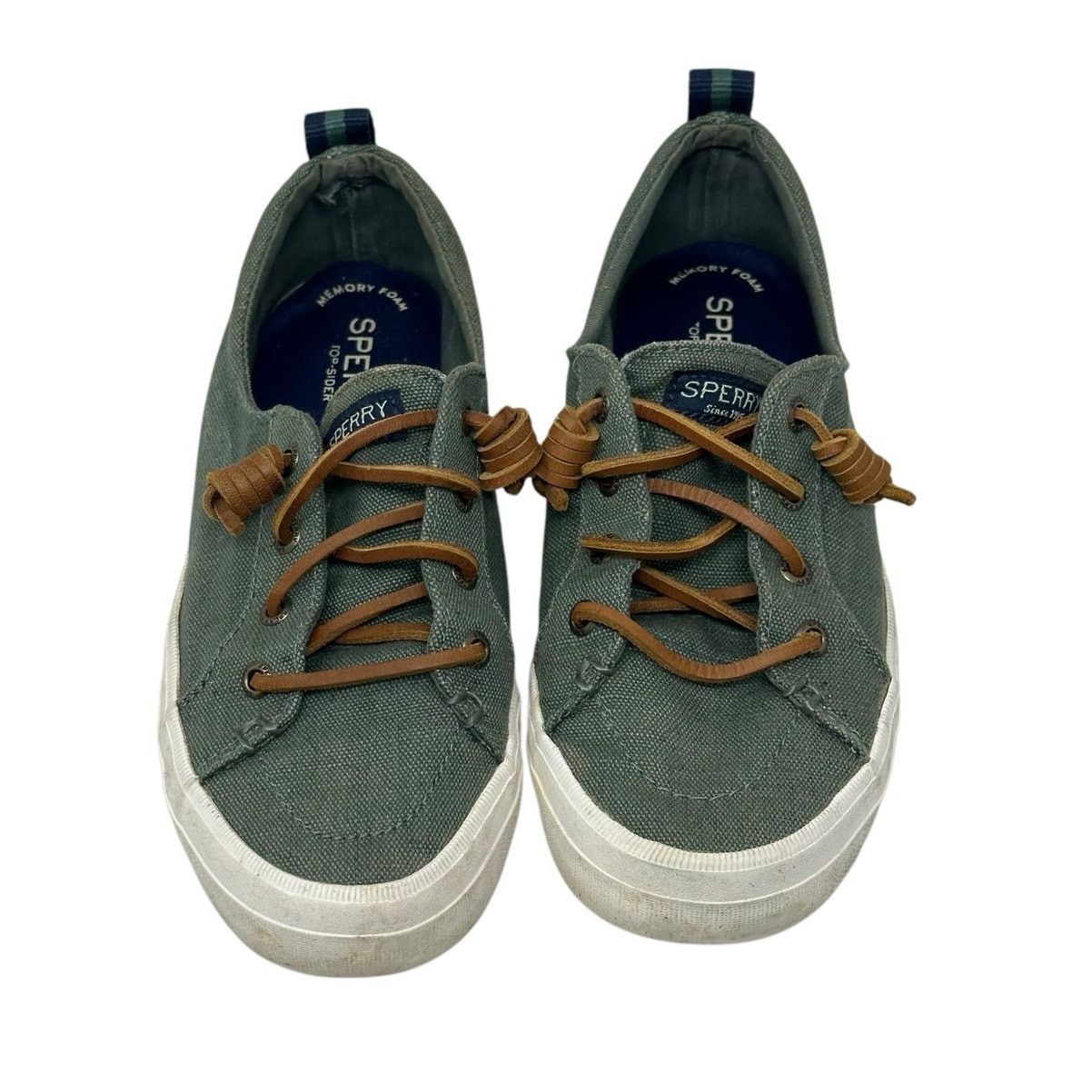 Sperry SPERRY green canvas Crest Vibe DUCK MONTAN Sneaker Size 6 Size US 6 / IT 36 - 2 Thumbnail
