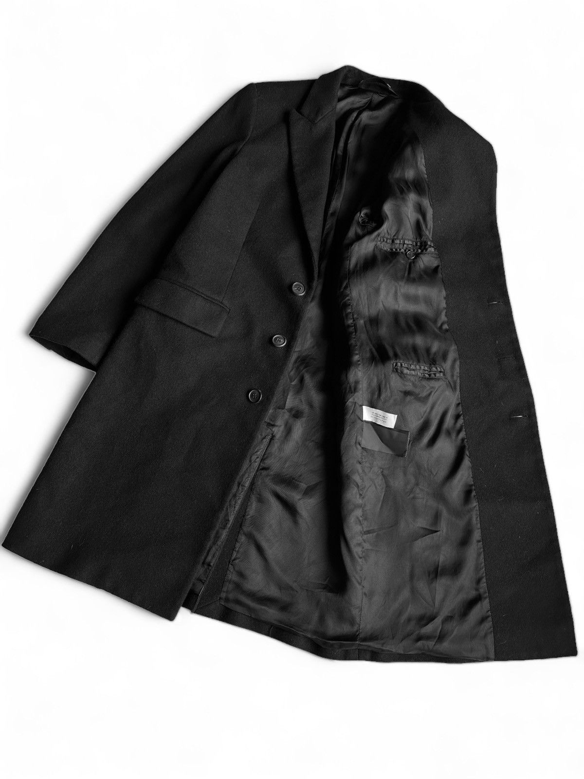 Palm Angels Palm Angels Classic Black Wool Logo Coat (S) Size US S / EU 44-46 / 1 - 5 Thumbnail