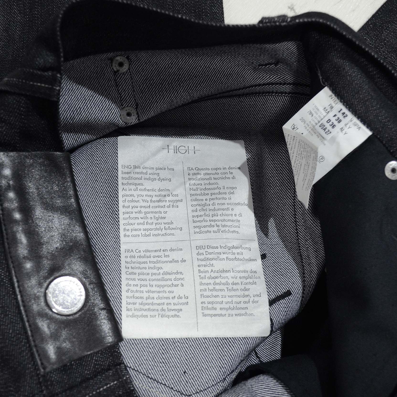 Other HIGH USE Y2K Jeans size S Trousers Gray Black Slim Italy Size 27" / US 4 / IT 40 - 14 Thumbnail