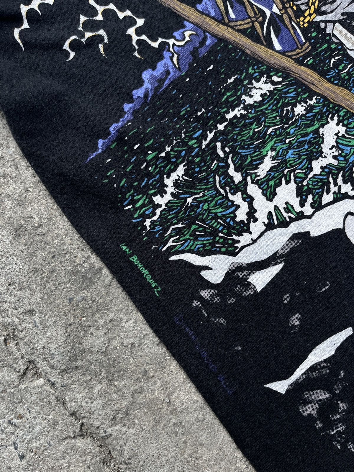 Liquid Blue × Vintage Vintage 1994 Liquid Blue Ian Bohorquez Grim Reaper Size US XL / EU 56 / 4 - 4 Thumbnail