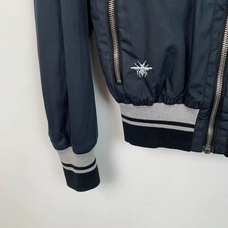 Dior Dior Dark blue bee embroidery cotton zipper jacket 2501-Nex Size US S / EU 44-46 / 1 - 4 Thumbnail