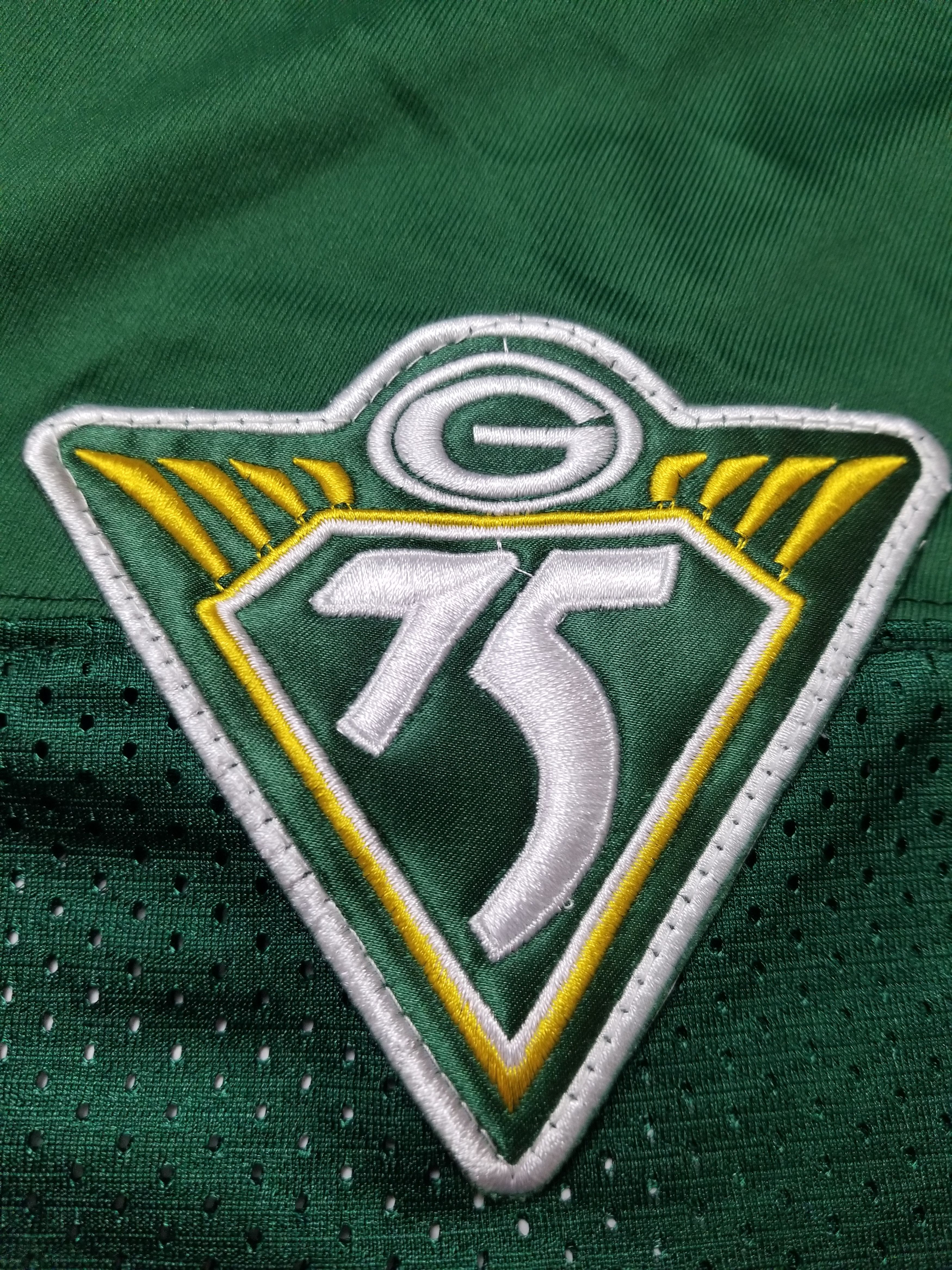 Mitchell & Ness NFL Packers 4 Brett Favre Throwback Jersey 75th Anniv. Patch Size US L / EU 52-54 / 3 - 13 Thumbnail
