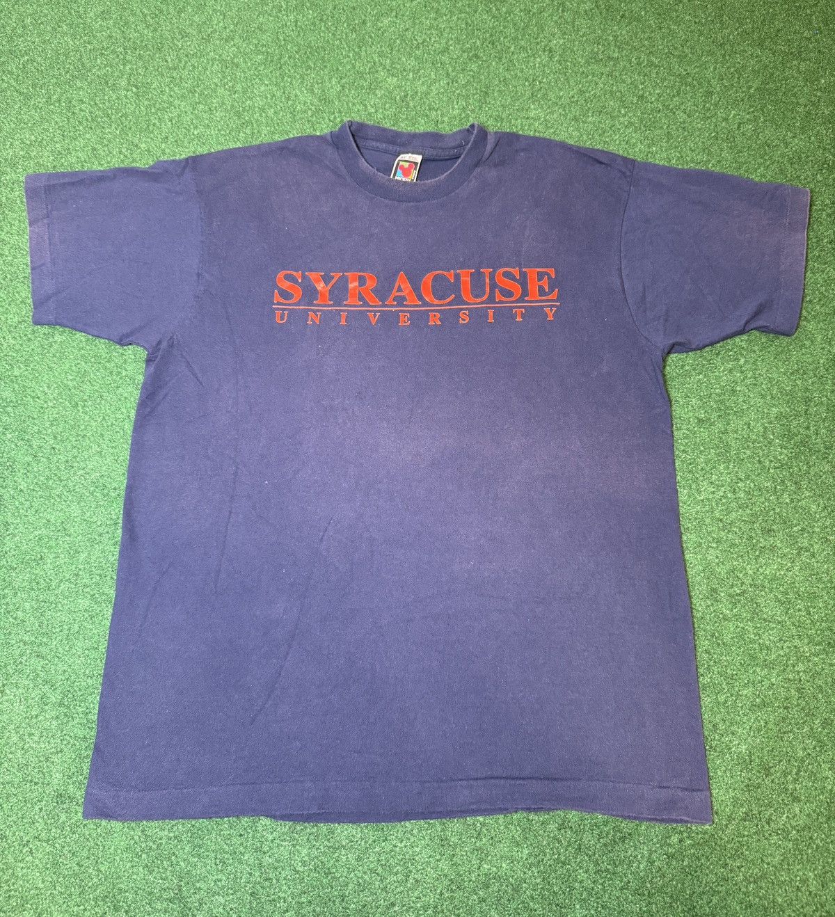 Vintage Vintage 90s Syracuse Single Stitch Jerry Leigh T Shirt Size US XL / EU 56 / 4 - 1 Thumbnail