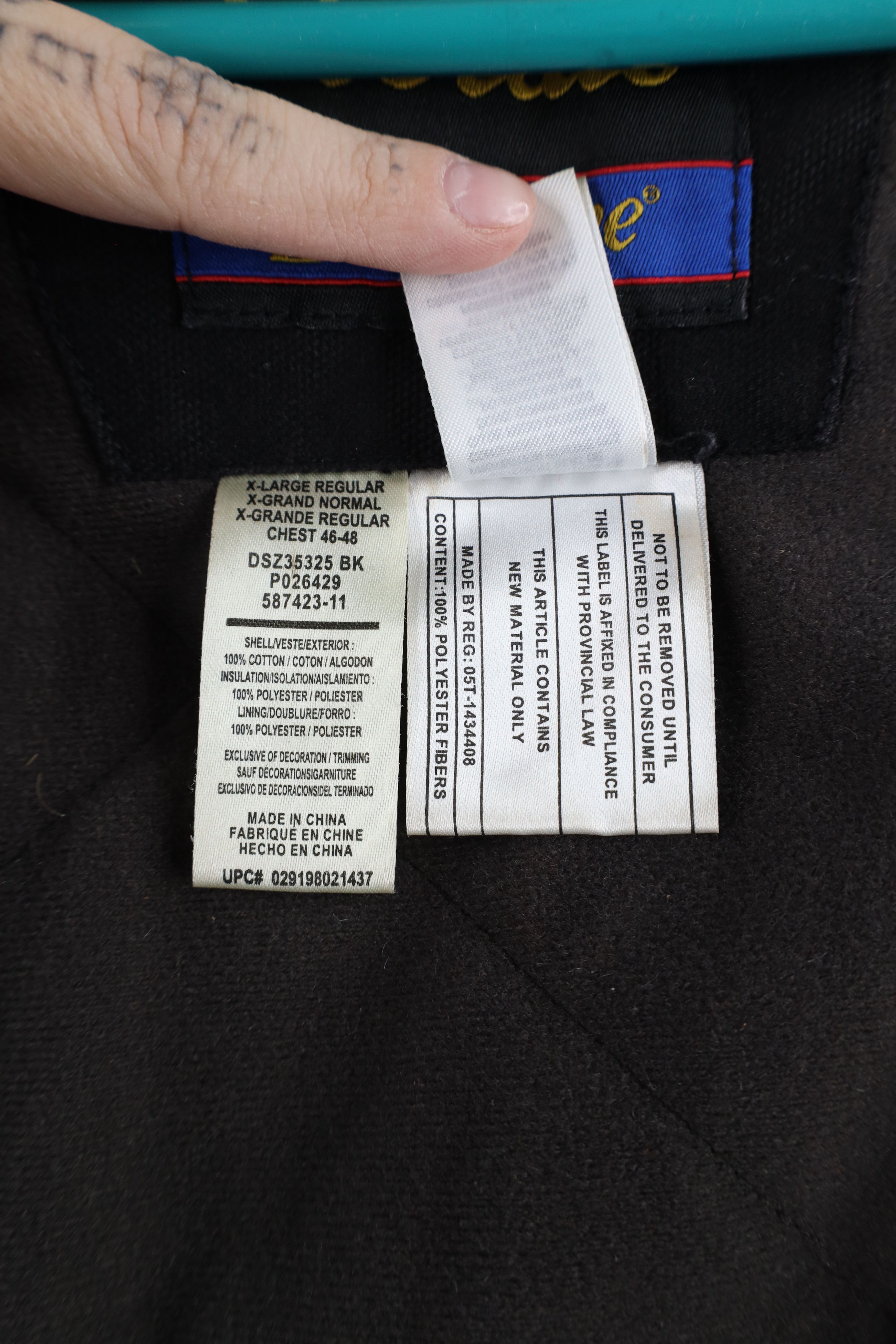Vintage × Walls Vintage Walls Zero Zone Canvas Hooded Work Jacket Black Size US XL / EU 56 / 4 - 11 Thumbnail