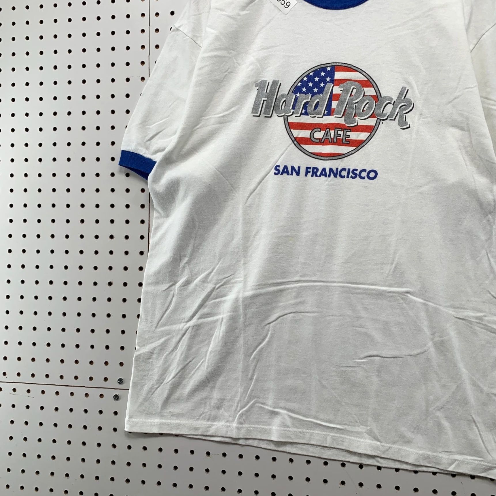 Hard Rock Cafe Vintage Hard Rock Cafe Shirts Mens XL White San Francisco USA Flag Made USA Size US XL / EU 56 / 4 - 3 Thumbnail