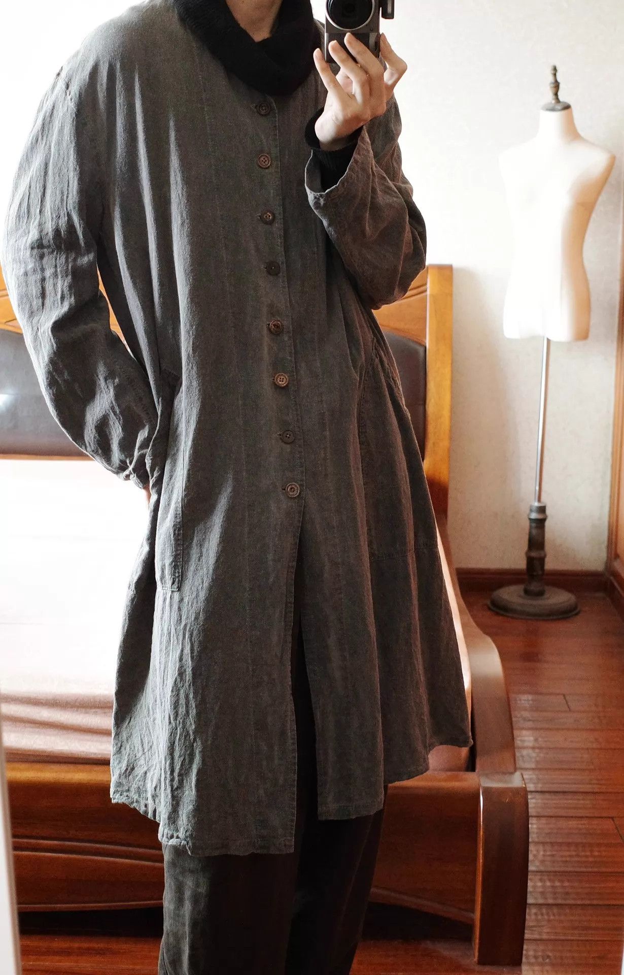 Other LunPeng 00s French Atelier Coat 9 Button Hand-Dyed Size US S / EU 44-46 / 1 - 8 Thumbnail