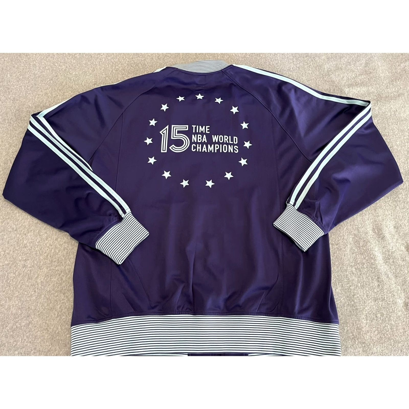 Adidas Adidas Los Angeles Lakers Rare 15 Time Champions Jacket Full Zip XL Track Jacket Mens Purple Size US XL / EU 56 / 4 - 6 Thumbnail