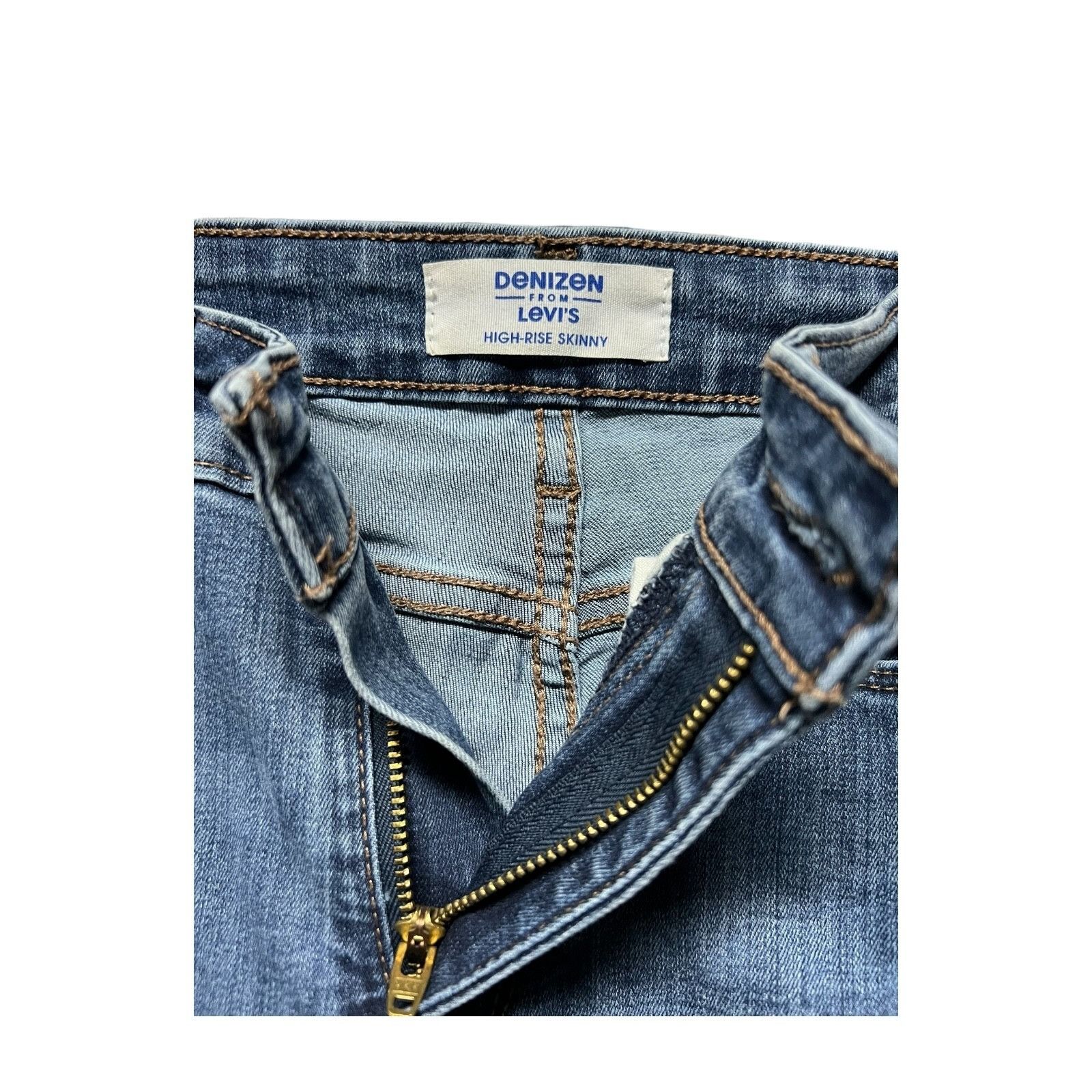 Levi's Vintage****LEVI'S***DENIZEN HIGH RISE SKINNY FIT WOMENS BLUE Size 27" / US 4 / IT 40 - 6 Thumbnail