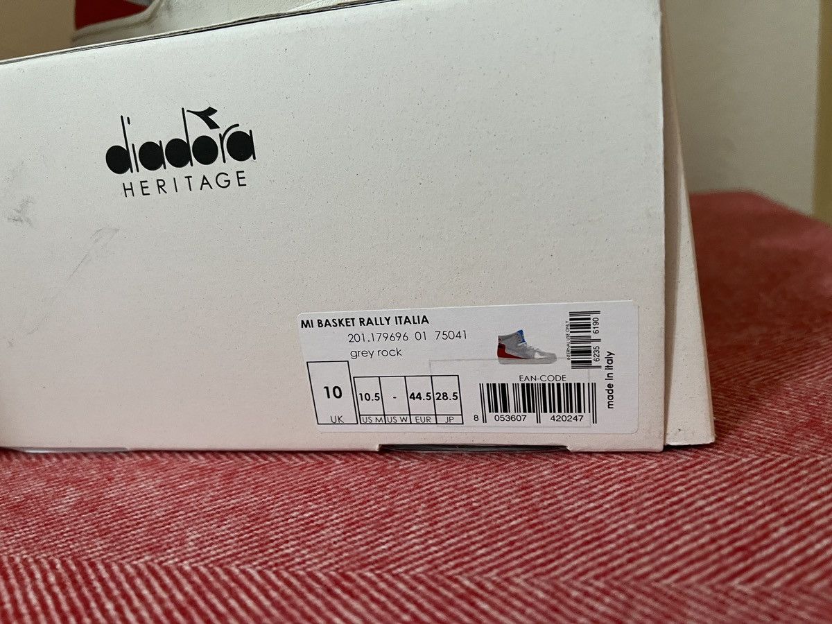 Diadora Diadora Mi Basket Italia Grey Rock High top made in Italy Size US 10.5 / EU 43-44 - 9 Thumbnail