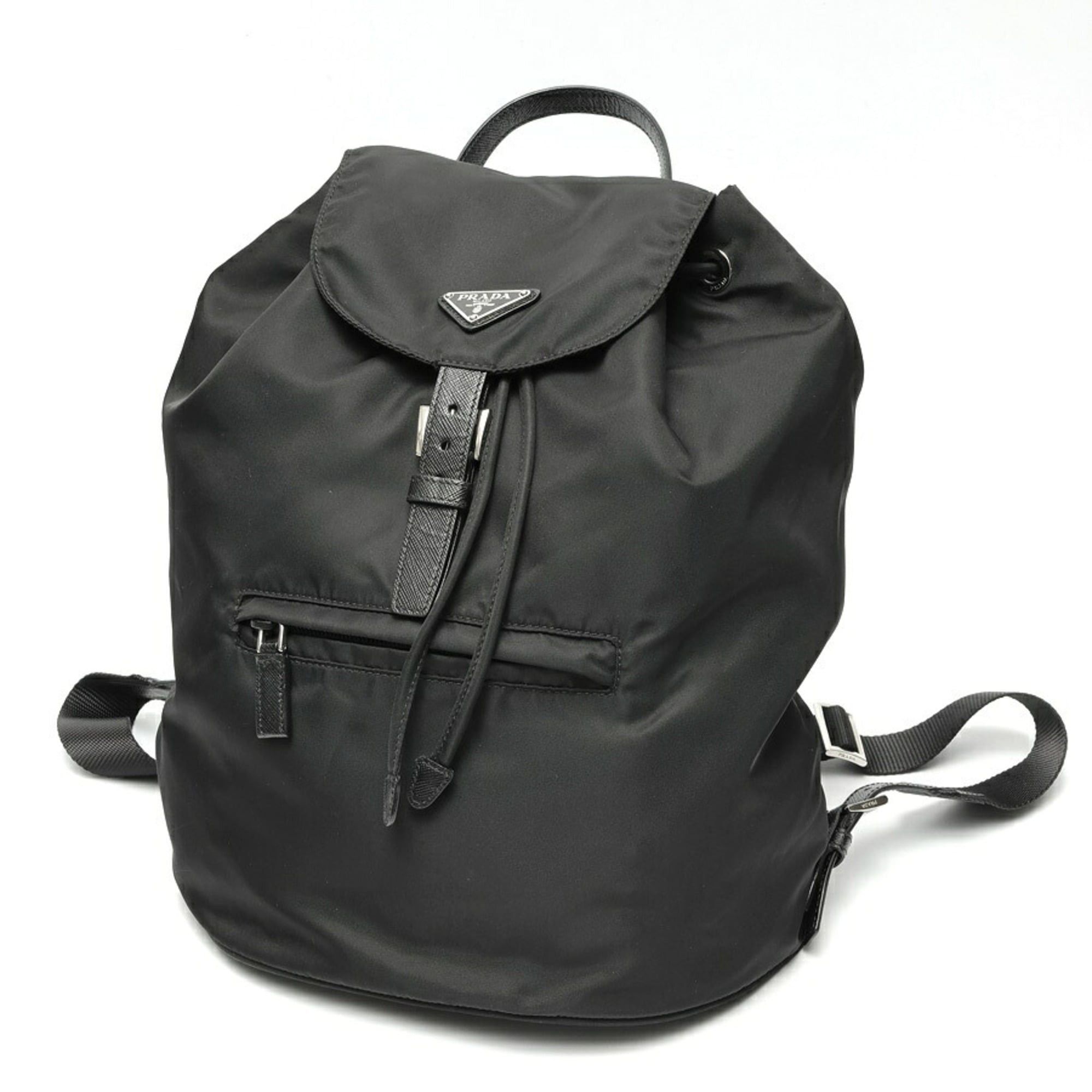 Prada Prada Backpack 1BZ032 in Nylon and Saffiano Leather, Black Size ONE SIZE - 1 Thumbnail