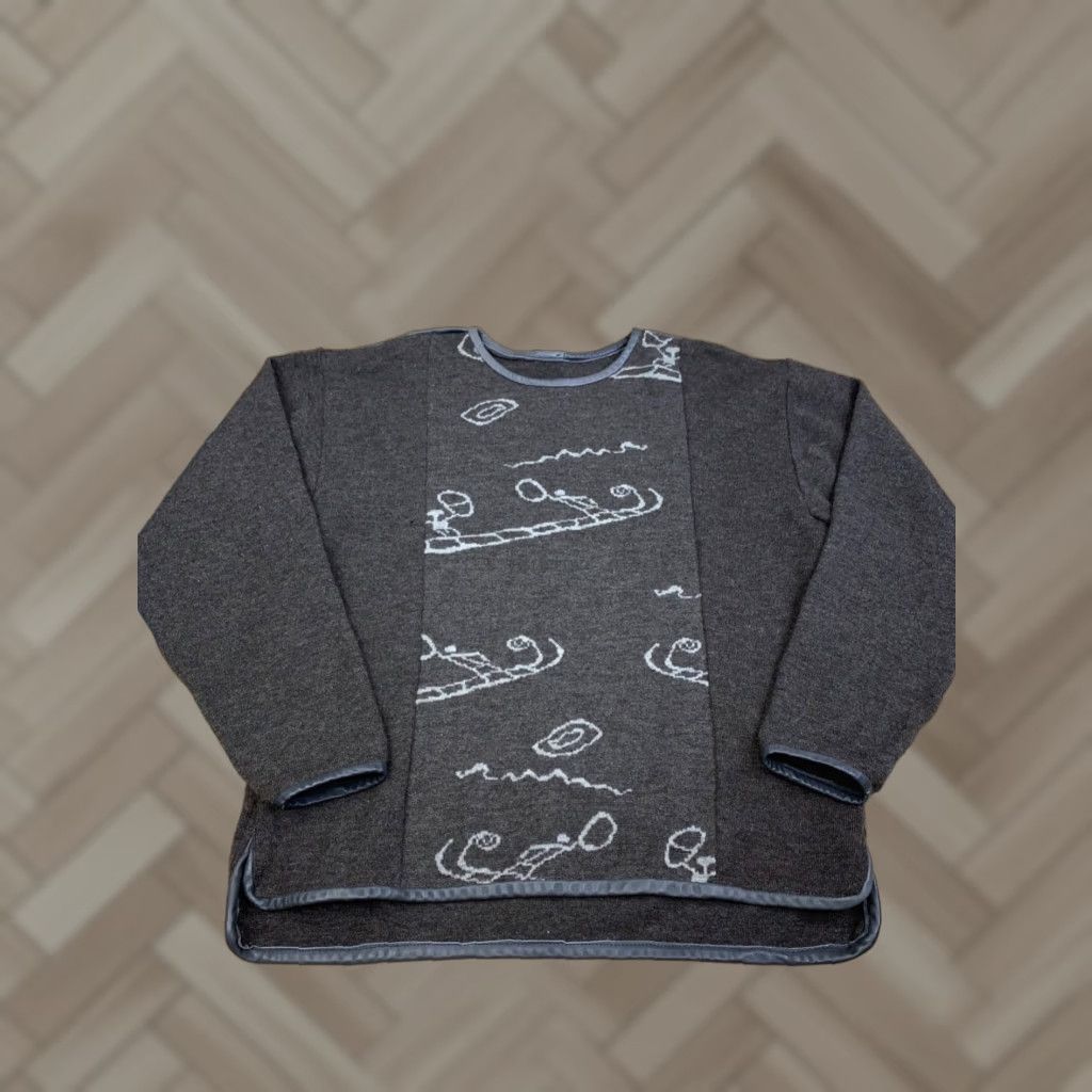 In Wild Norway Sweater Mens M Brown Wool Pullover Casual Knitted Knit Logo Pullover Winter Fall Skiing