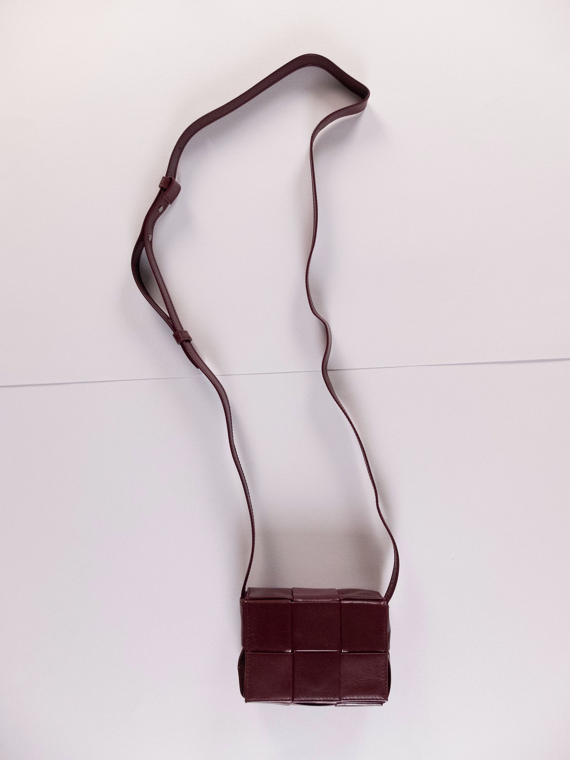 Bottega Veneta BOTTEGA VENETA Candy Cassette burgundy leather mini bag Size ONE SIZE - 3 Thumbnail