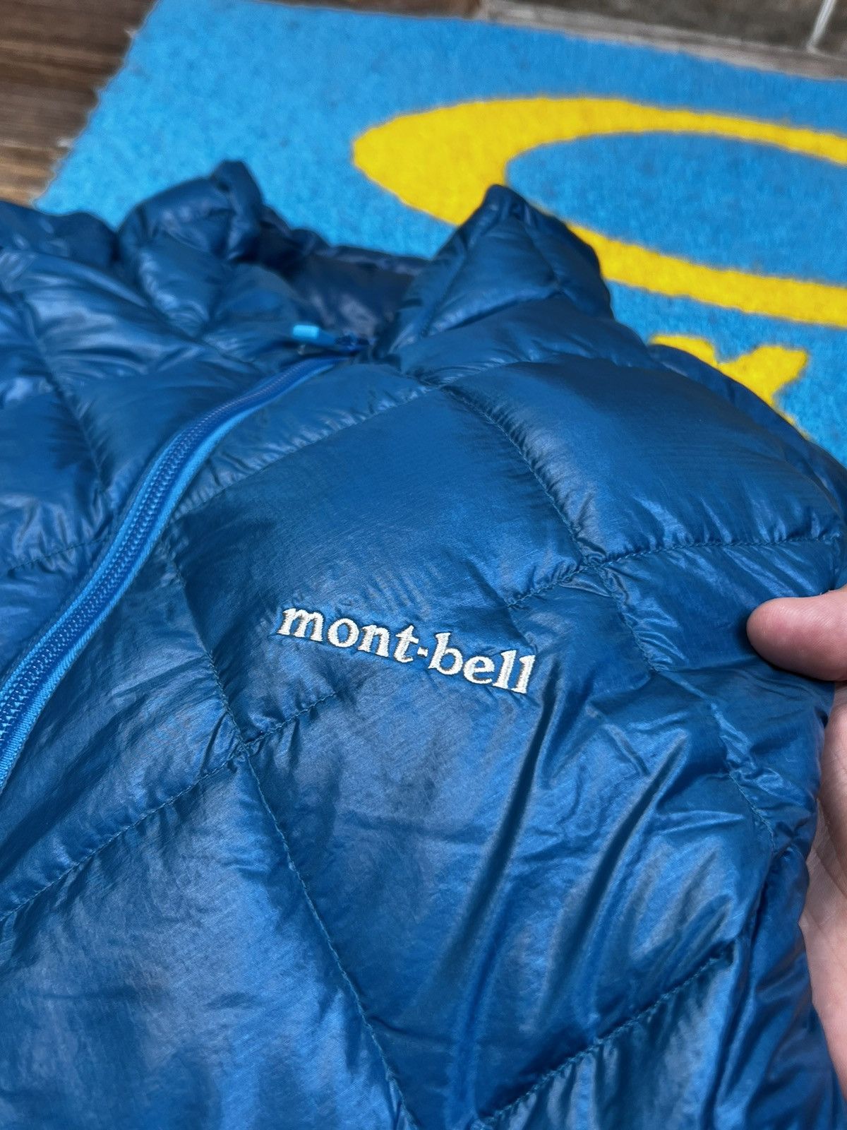 Japanese Brand × Montbell Montbell Quilted Full Zip Puffer Blue Vest Jakcet Size L / US 10 / IT 46 - 5 Thumbnail