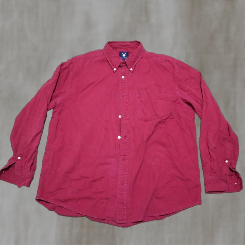 Vintage Ivy Crew Shirt Long Sleeve Red Button Front Mens XL 100% Cotton Sized Adult XL Red Shirt Mens Ivy Crew Button-Up Long Sleeve Cotton" Size US XL / EU 56 / 4 - 1 Thumbnail