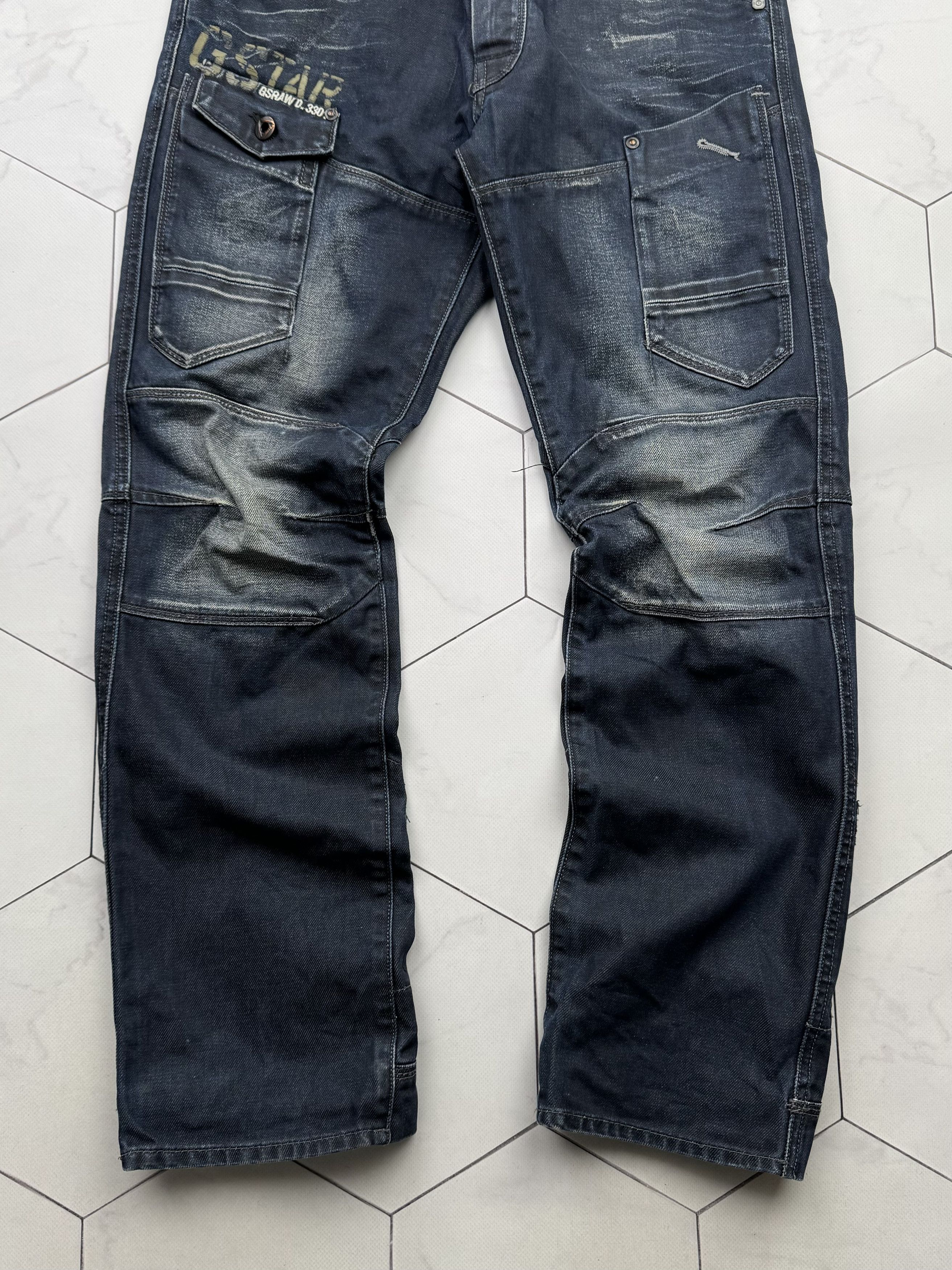 G-Star G Star Raw General 5620 Tapered Extract Embro Jeans (B291) Size US 30 / EU 46 - 3 Thumbnail