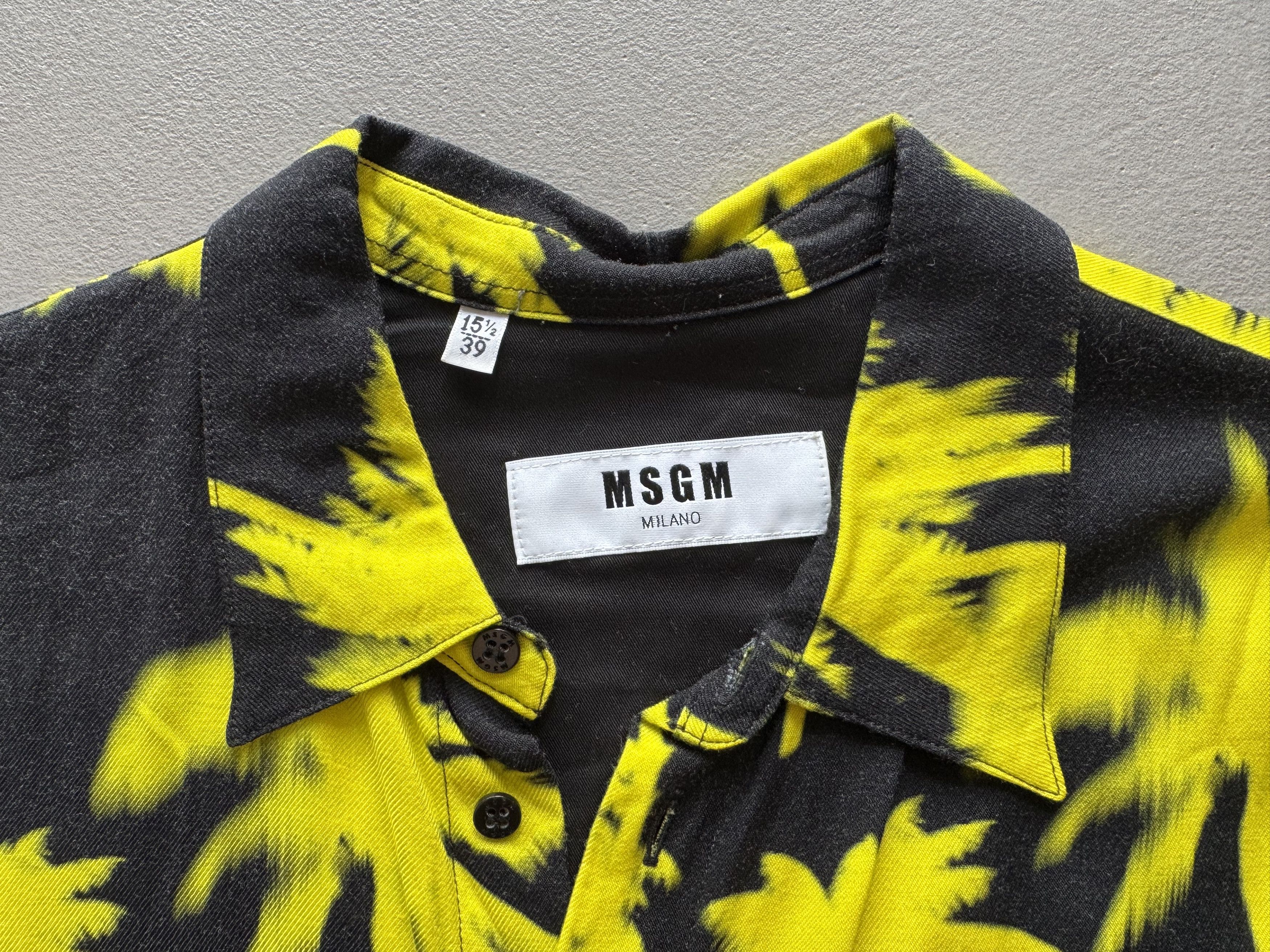 MSGM MSGM Palm Trees Short Sleeve Summer Shirt Size US M / EU 48-50 / 2 - 3 Thumbnail