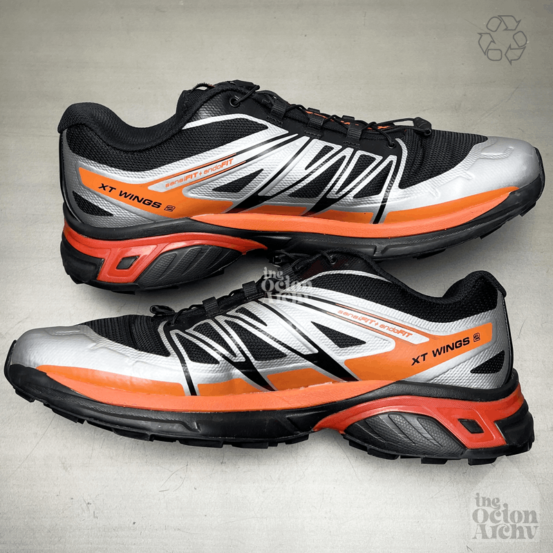 Salomon Salmon XT-Wings 2 'Black Silver Vibrant Orange' Size US 12 / EU 45 - 5 Thumbnail