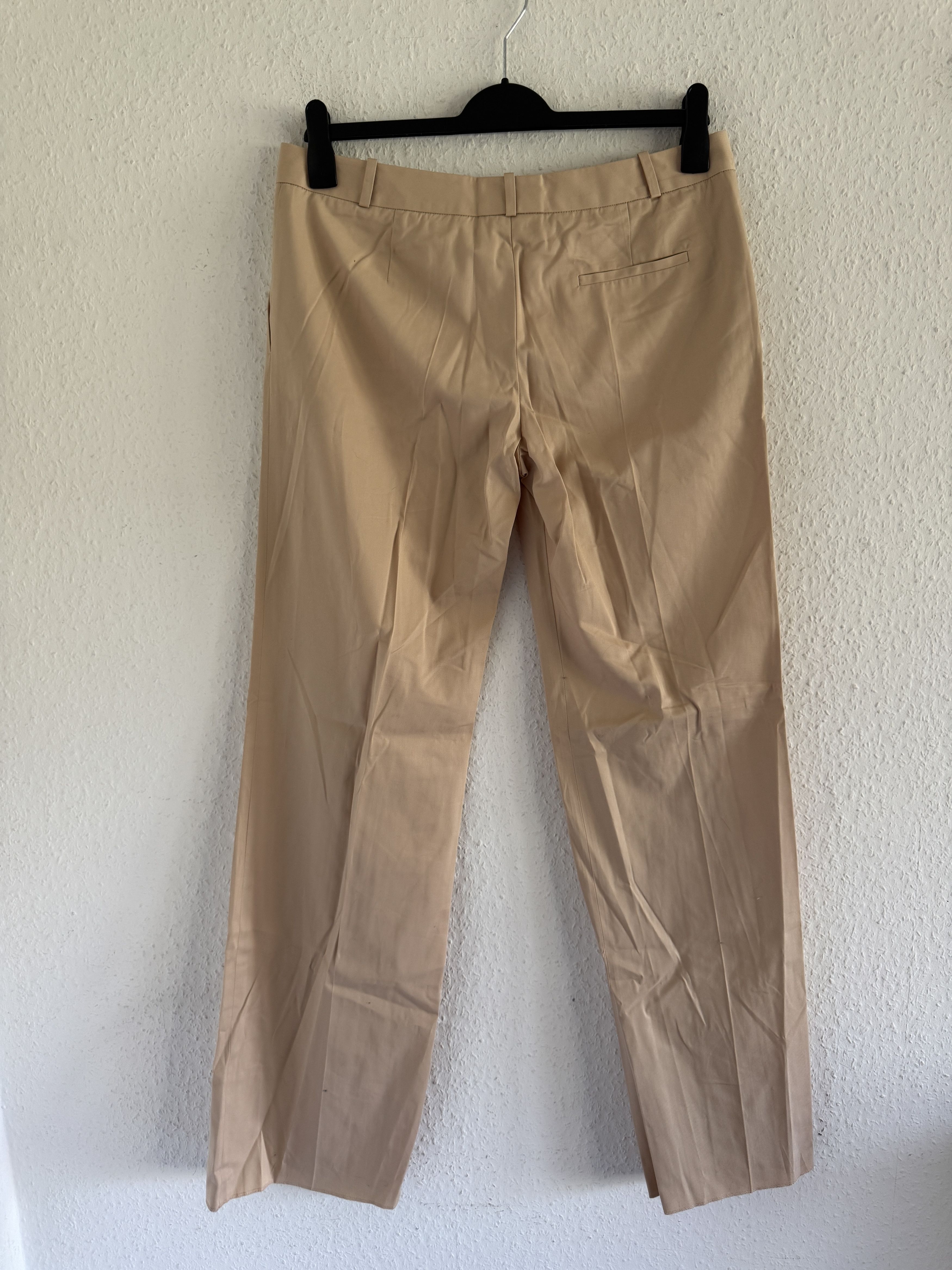 Chloe Beige Tailored Cotton Trousers Size 32" / US 10 / IT 46 - 9 Thumbnail