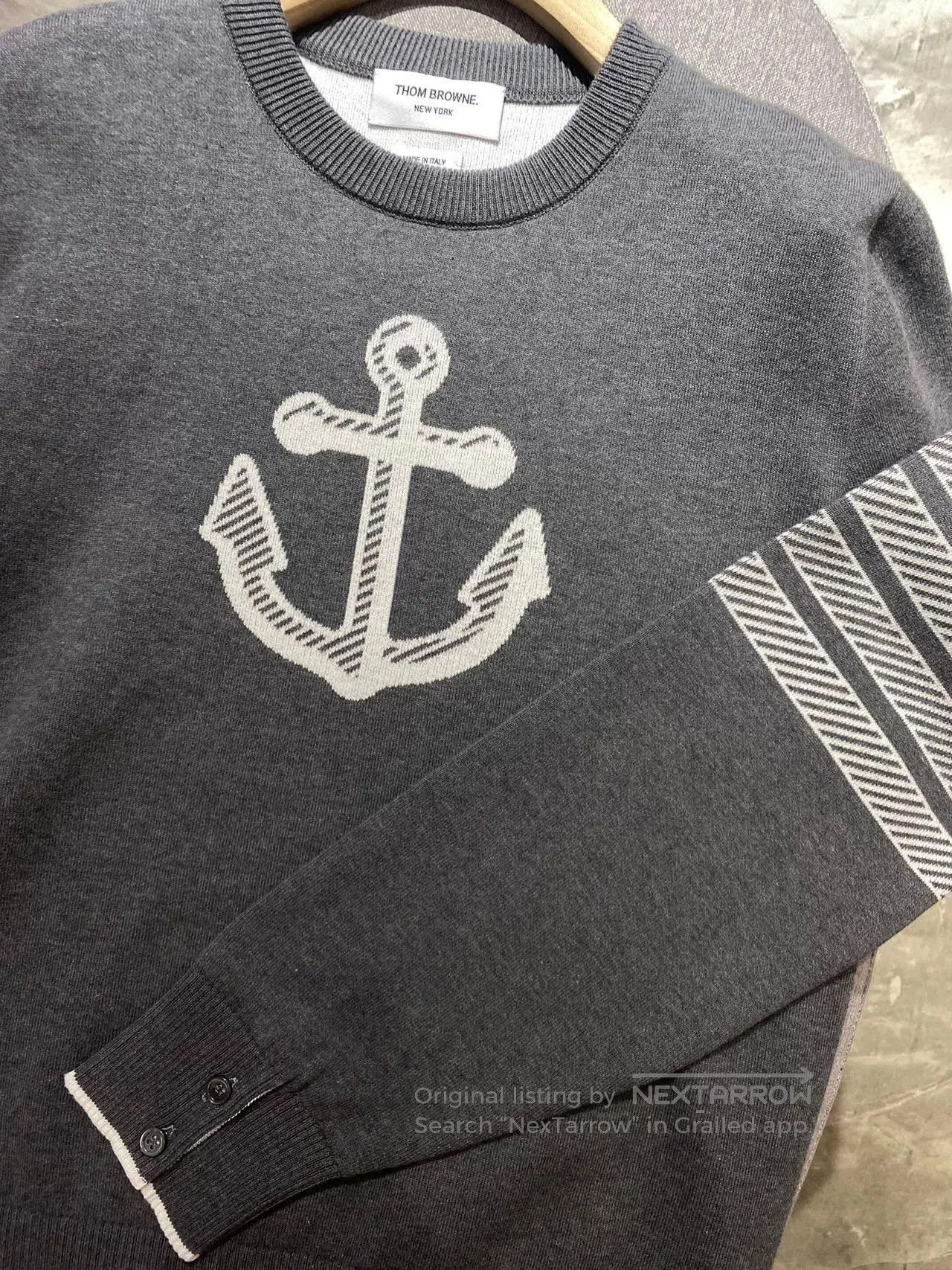 Thom Browne Thom Browne Anchor Knit Sweater. Size US XL / EU 56 / 4 - 7 Thumbnail