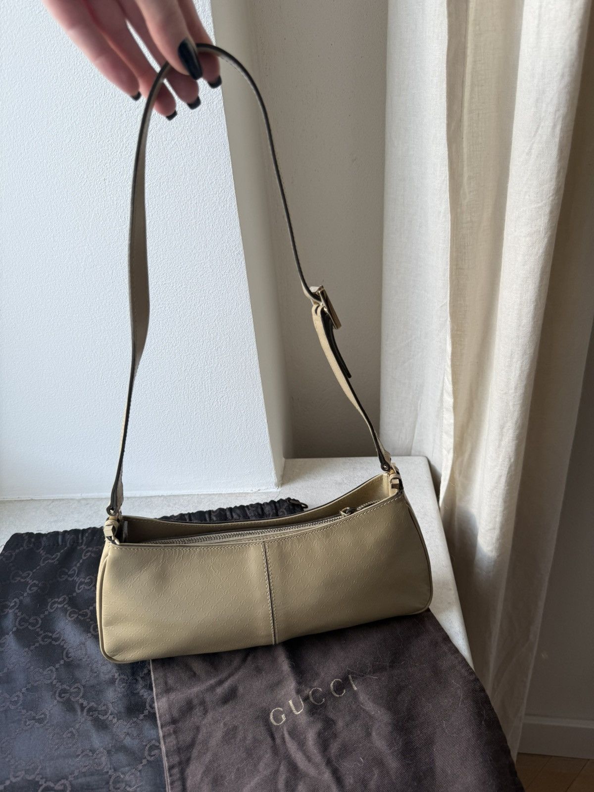 Gucci Tom Ford for Gucci Baguette Bag in GG Embossed Leather Size ONE SIZE - 3 Thumbnail