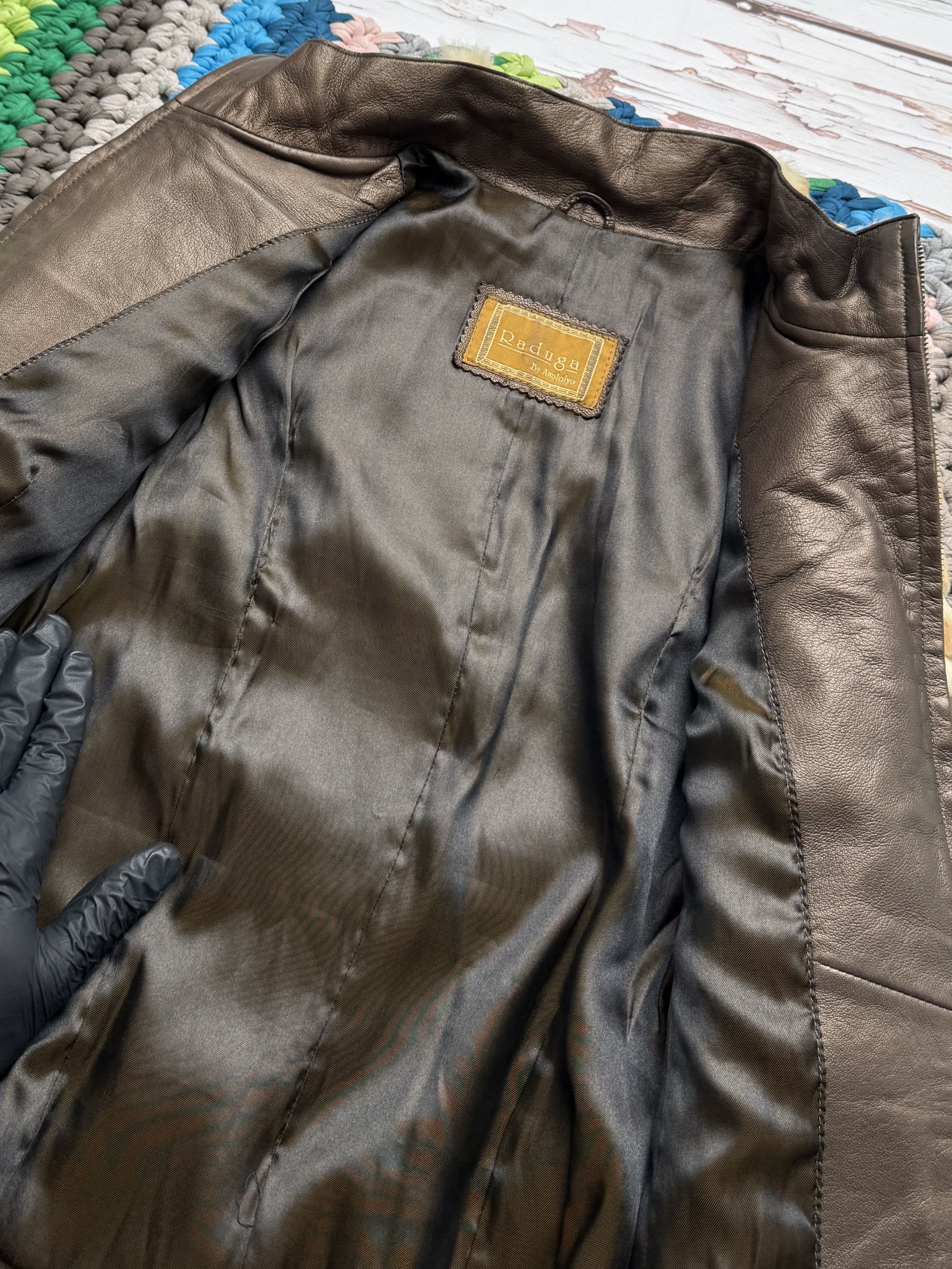 Japanese Brand 90's Cropped Leather Jacket With Real Fur (V2)(D15)(D10) Size S / US 4 / IT 40 - 8 Thumbnail