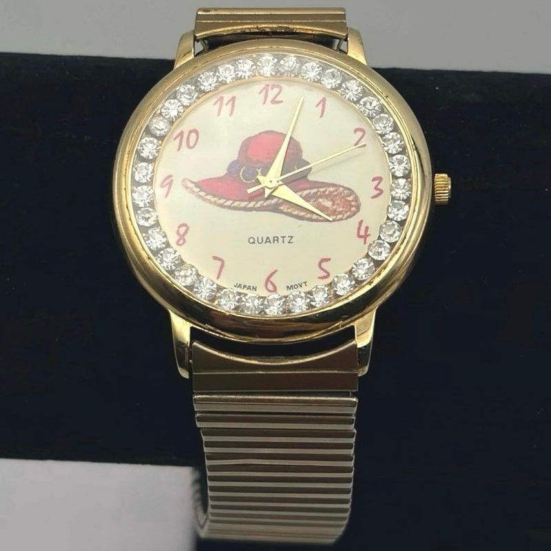 Other 90s Gold & Red Sun Hat Watch Size ONE SIZE - 2 Thumbnail