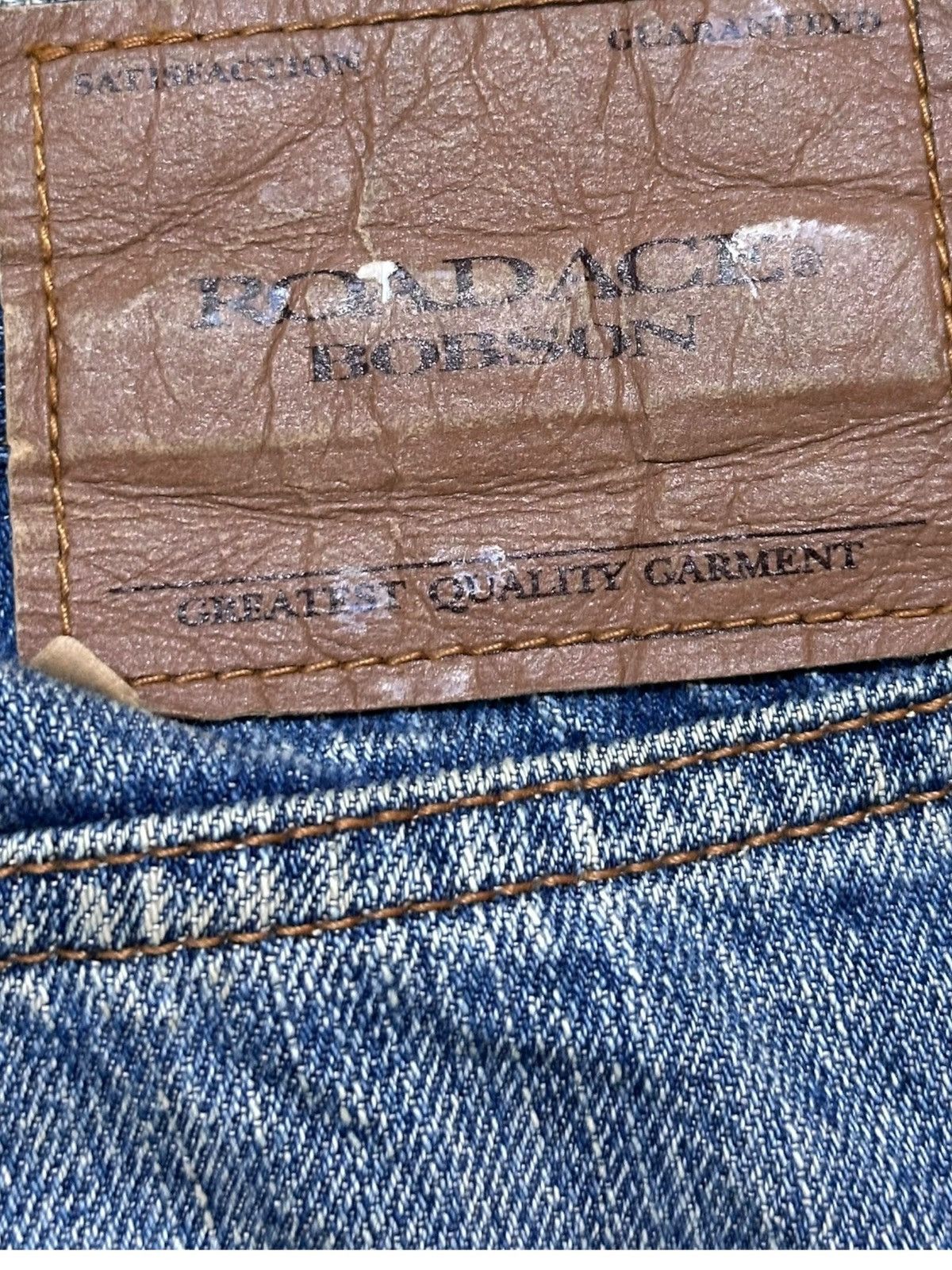 Japanese Brand Vintage Roadace Bobson Baggy Mudwash Distressed Denim Size US 32 / EU 48 - 7 Thumbnail