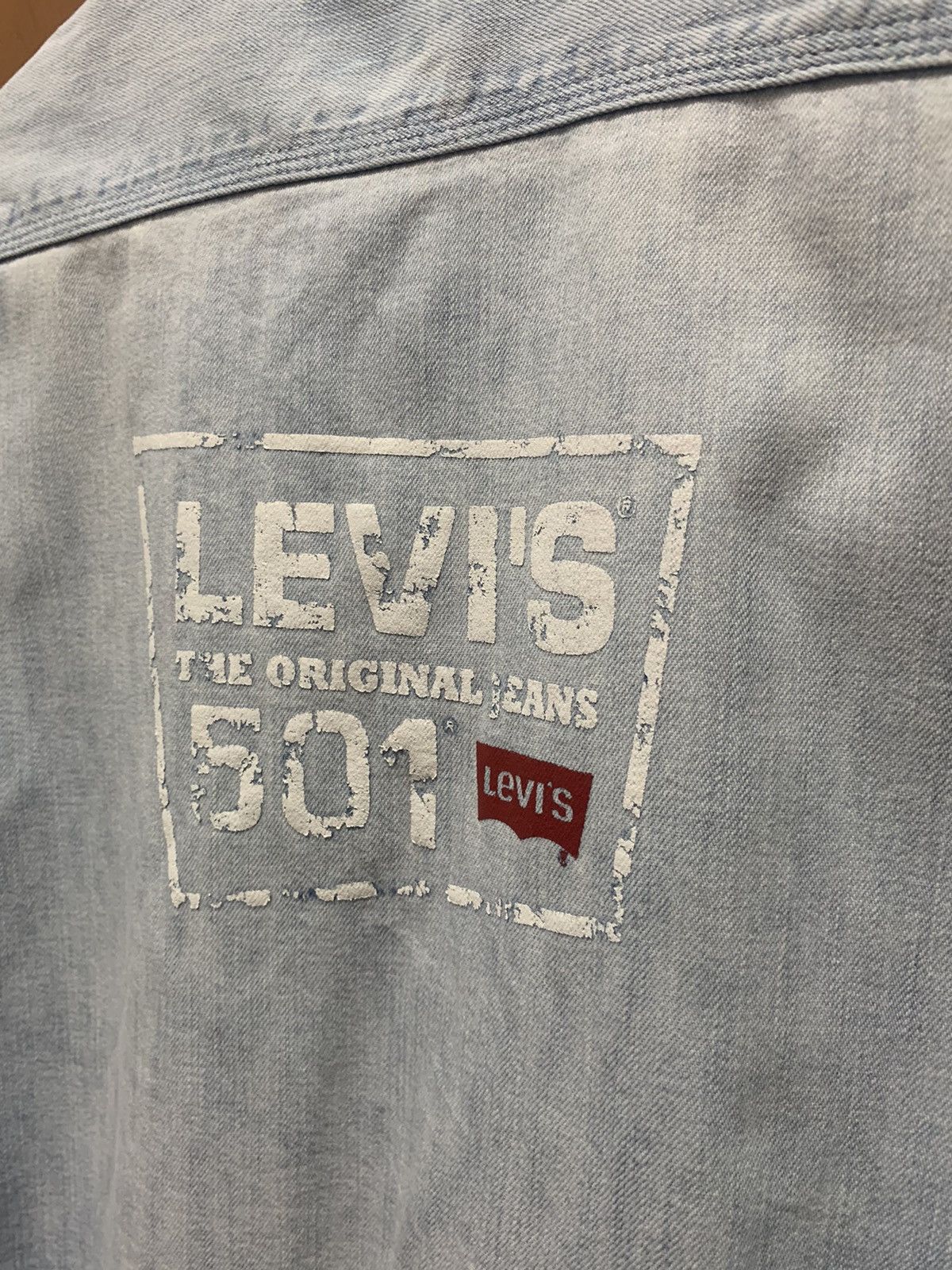 Levi's Vintage Levi’s Denim Sun Faded Shirt Large Size Size US L / EU 52-54 / 3 - 17 Thumbnail