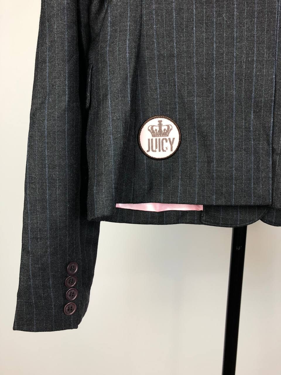 Juicy Couture Juicy Couture Wool Blazer Gray size L Size L / US 10 / IT 46 - 7 Thumbnail