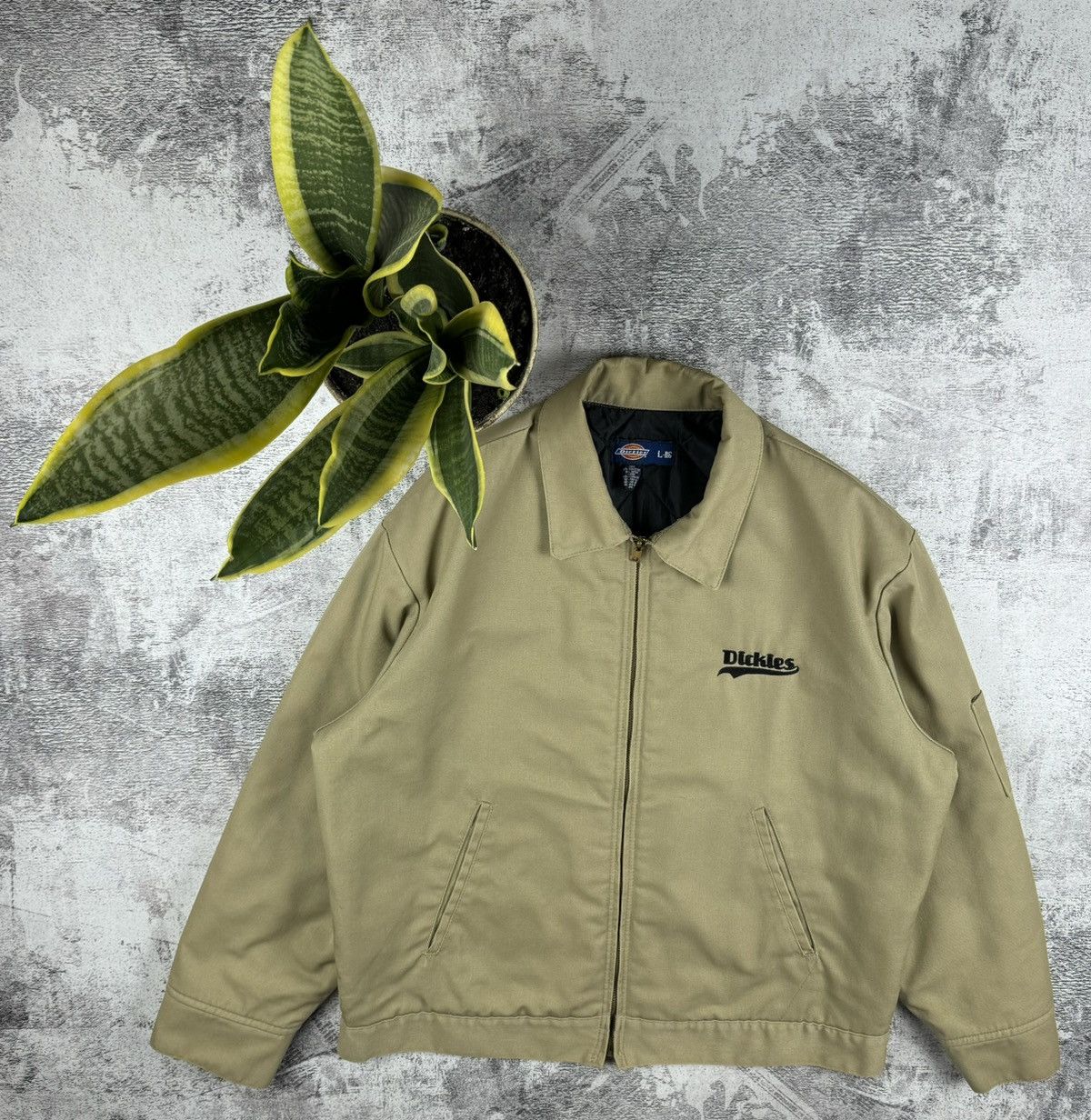 Dickies 80S-90S RARE Big Daddy Workwear Beige Light Jacket