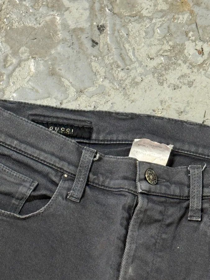 Designer × Gucci × Vintage AW2009 Gucci Grey Slim Denim Jeans Size US 30 / EU 46 - 9 Thumbnail