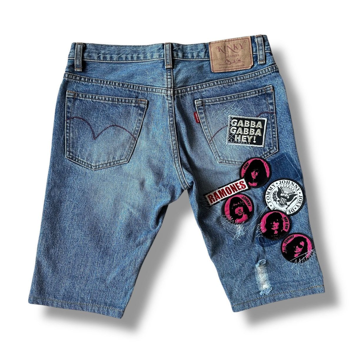 Hysteric Glamour 💸DELETE SOON💸 Hysteric Glamour Ramones Denim Shorts Size US 29 - 2 Thumbnail