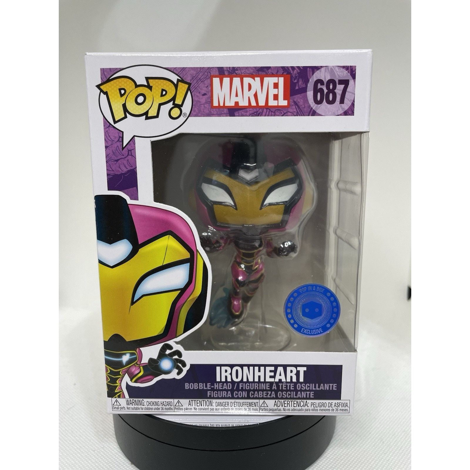Marvel Comics Funko Pop! Vinyl: Marvel - Ironheart - PIAB Exclusive #687 Size ONE SIZE - 1 Thumbnail