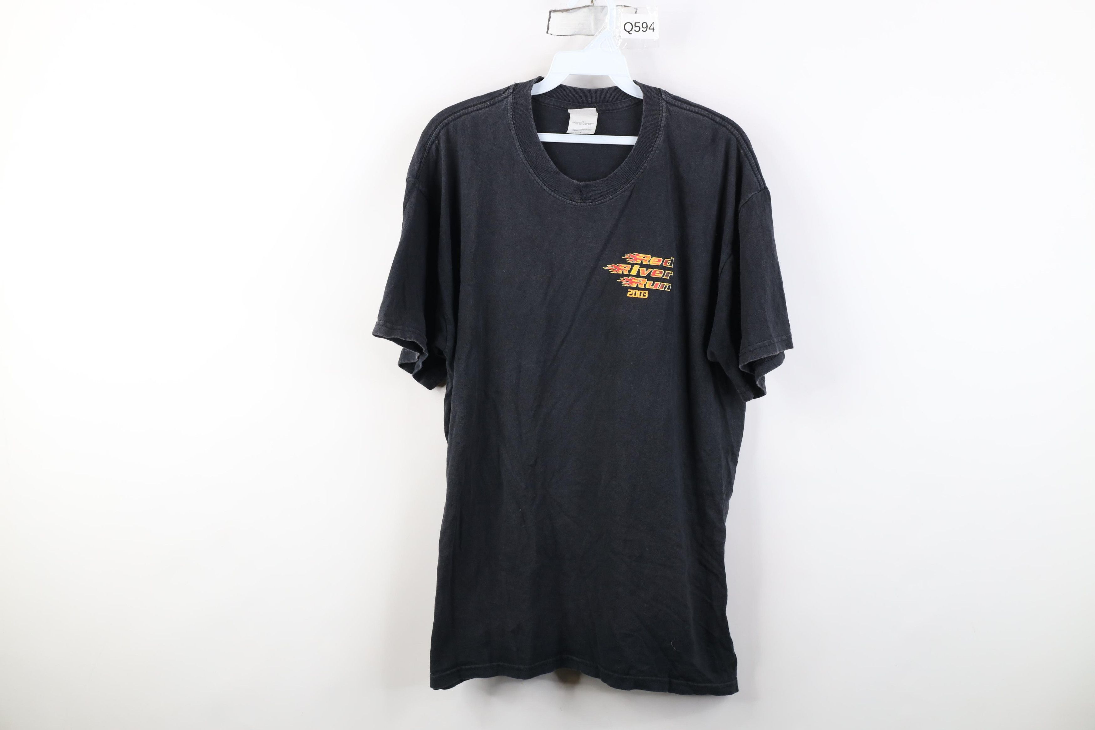 Vintage Vintage Y2K 2003 Red River Run Eagle Wolf Motorcycle T-Shirt Size US L / EU 52-54 / 3 - 1 Thumbnail