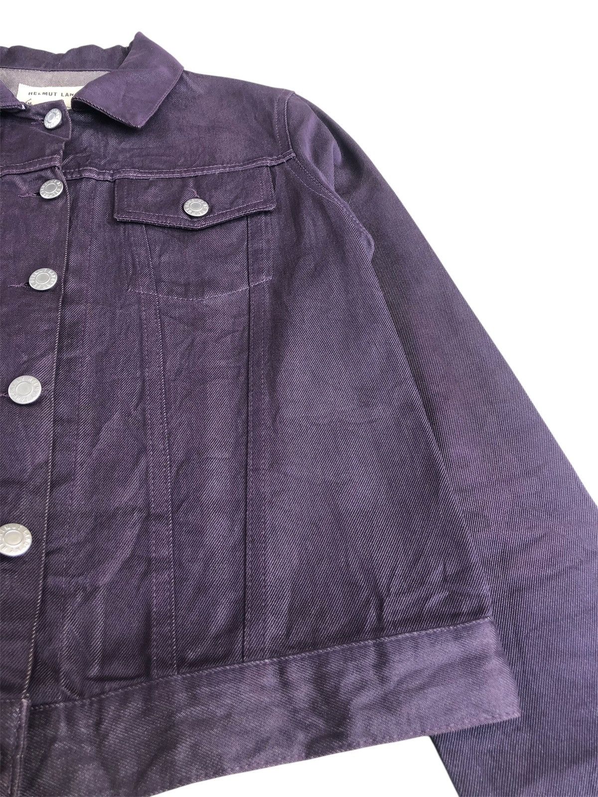 Helmut Lang Helmut Lang Denim Jacket Raw Silk Denim Size US XXS / EU 40 - 10 Thumbnail