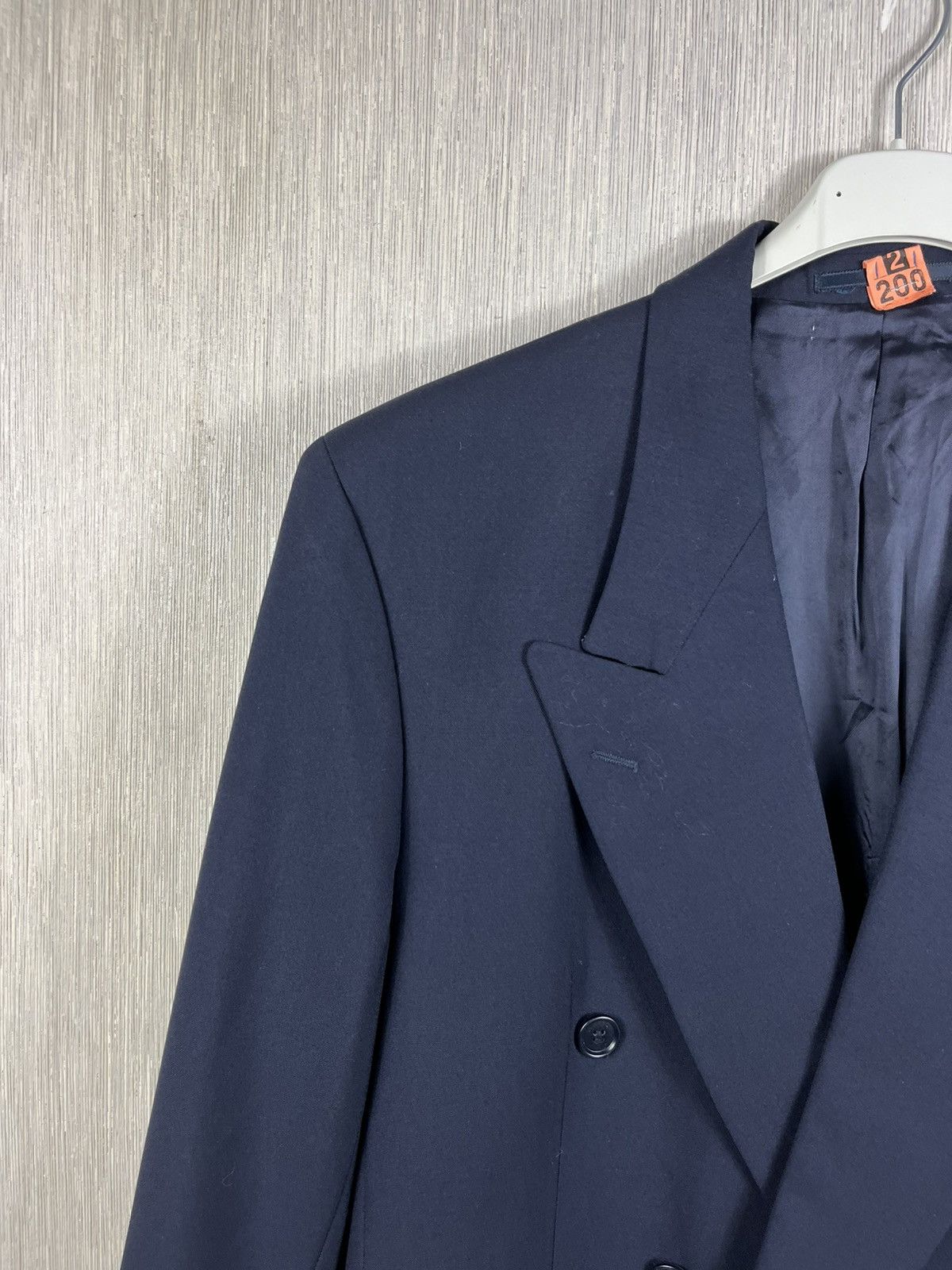 Hugo Boss × Vintage Vintage Hugo Boss wool navy blazer double-breasted jacket Size US M / EU 48-50 / 2 - 4 Thumbnail