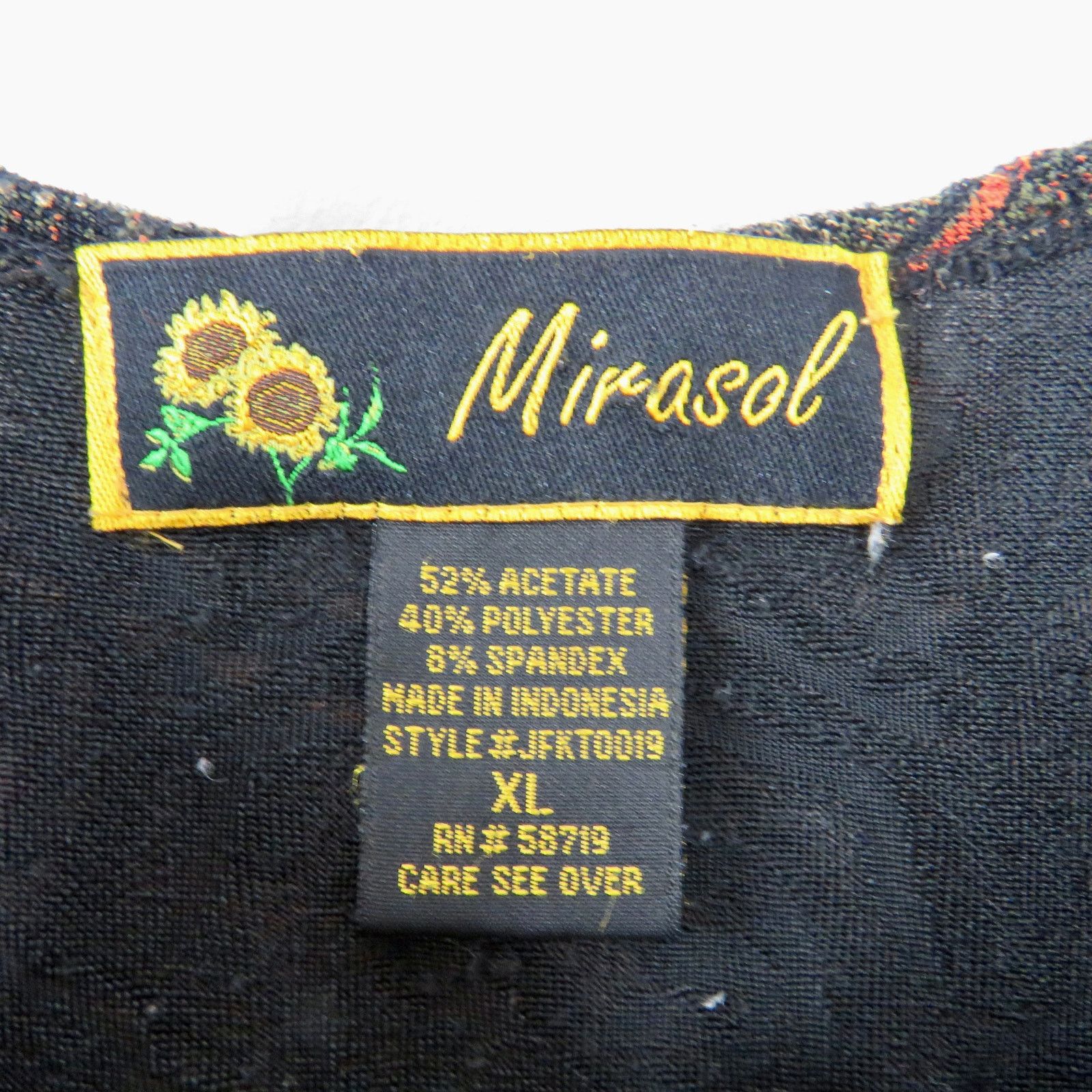 Vintage 0s Vintage Brown Paisley Retro Sleeveless Top Blouse Large Size L / US 10 / IT 46 - 5 Thumbnail