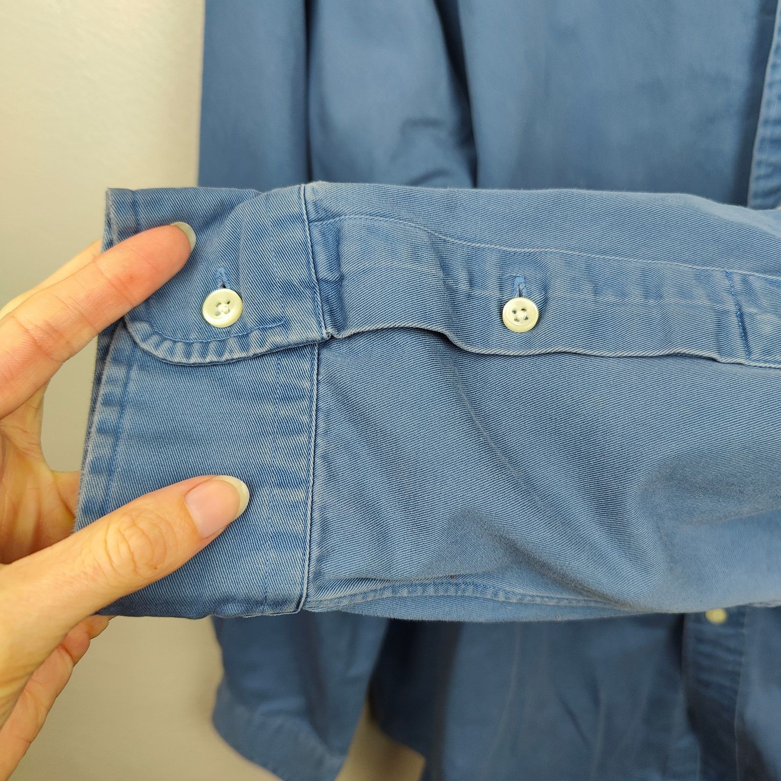 Ralph Lauren Vintage Ralph Lauren Blake Shirt Mens XL Blue Button Up Size US XL / EU 56 / 4 - 4 Thumbnail