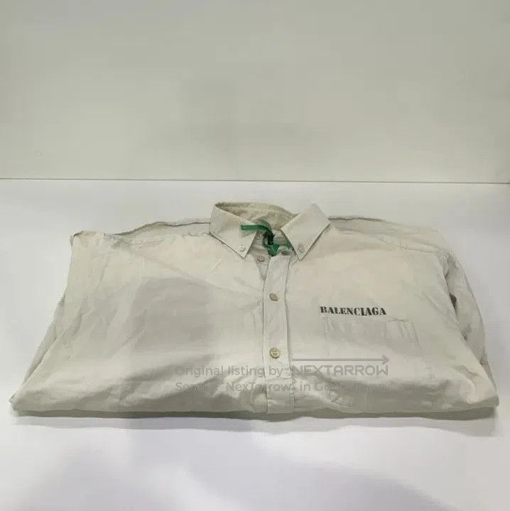 Balenciaga Balenciaga FW22 Beige Single Button Long Sleeve Shirt. Size US M / EU 48-50 / 2 - 4 Thumbnail