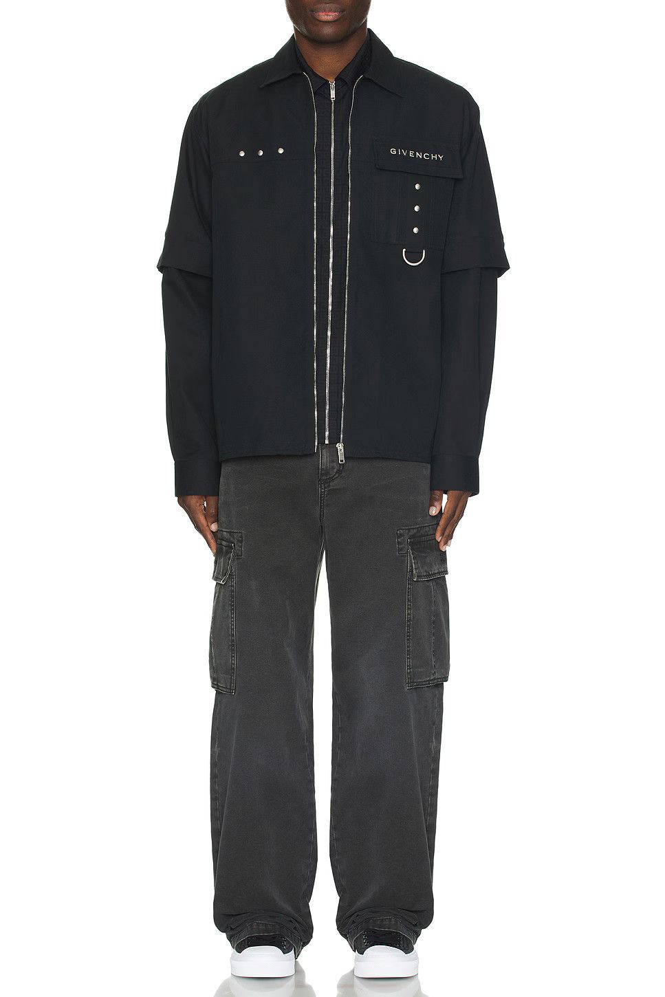 Givenchy o1w1db10325 Hardware Shirt in Black Size US XL / EU 56 / 4 - 5 Thumbnail