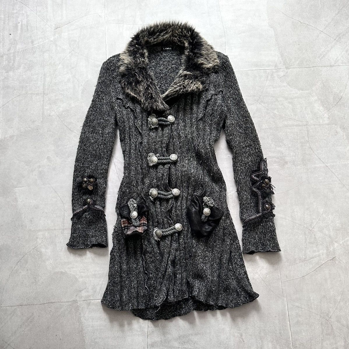 Hysteric Glamour × Undercover Gothic Napoleon Faux Fur Cardigan Sweater Sarah Pacini Vibe Size M / US 6-8 / IT 42-44 - 1 Thumbnail