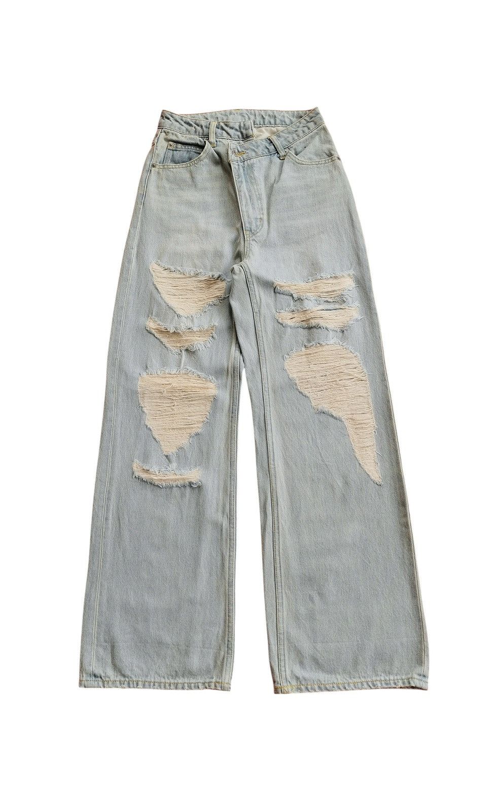 X-girl Distressed baggy loose fit jeans