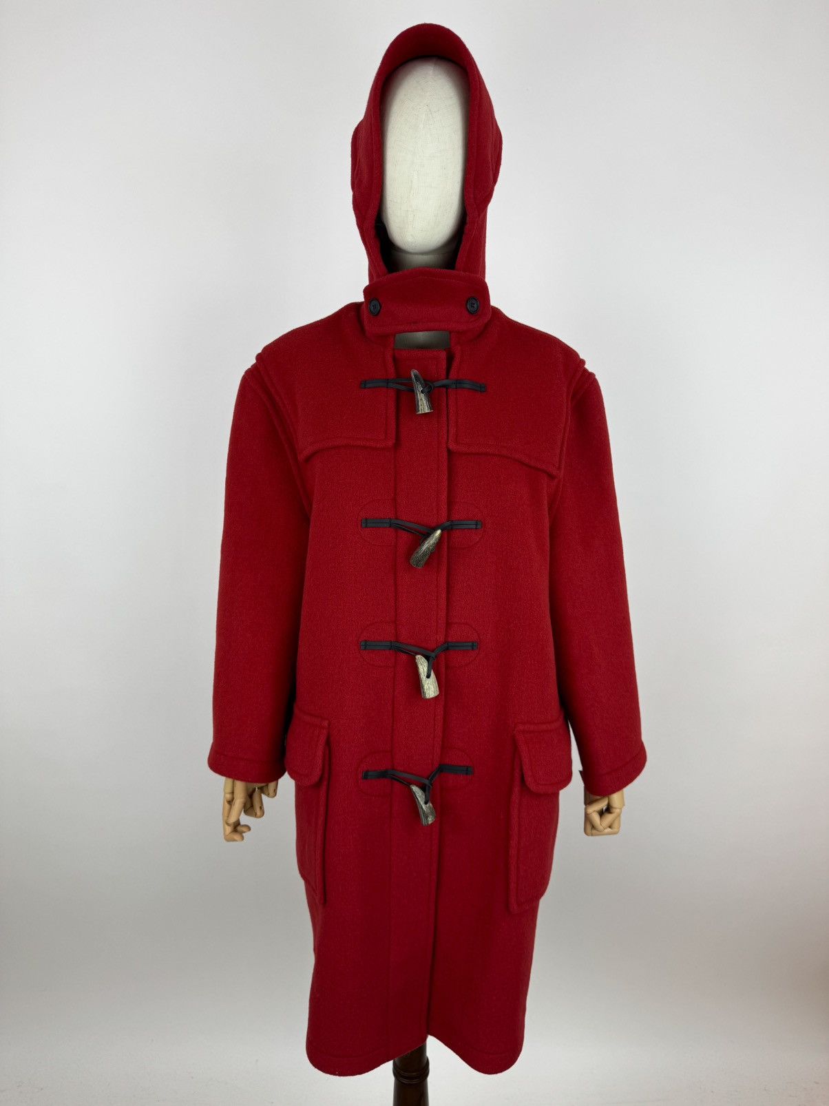 Original Montgomery Original Montgomery Duffle coat Women’s wool red hooded coat Size M / US 6-8 / IT 42-44 - 1 Thumbnail